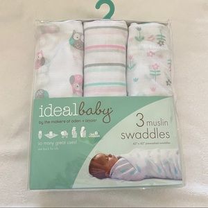 Aden + Anais 3 Muslin Swaddles